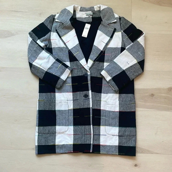 The Odells Cairo Plaid longline blazer Coat - Picture 6 of 12